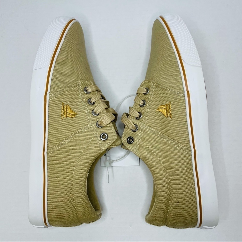 Sail Men's Lace-up Sneakers Style JIB Camel Color. - Picture 4 of 8